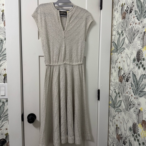 Ronnie Heller for M Dresses & Skirts - Ronnie Heller MJ Women’s Knit Cream Dress M Small Patterned Vintage‎